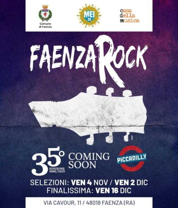 Ecco le prime date e gli ospiti di Faenza Rock
