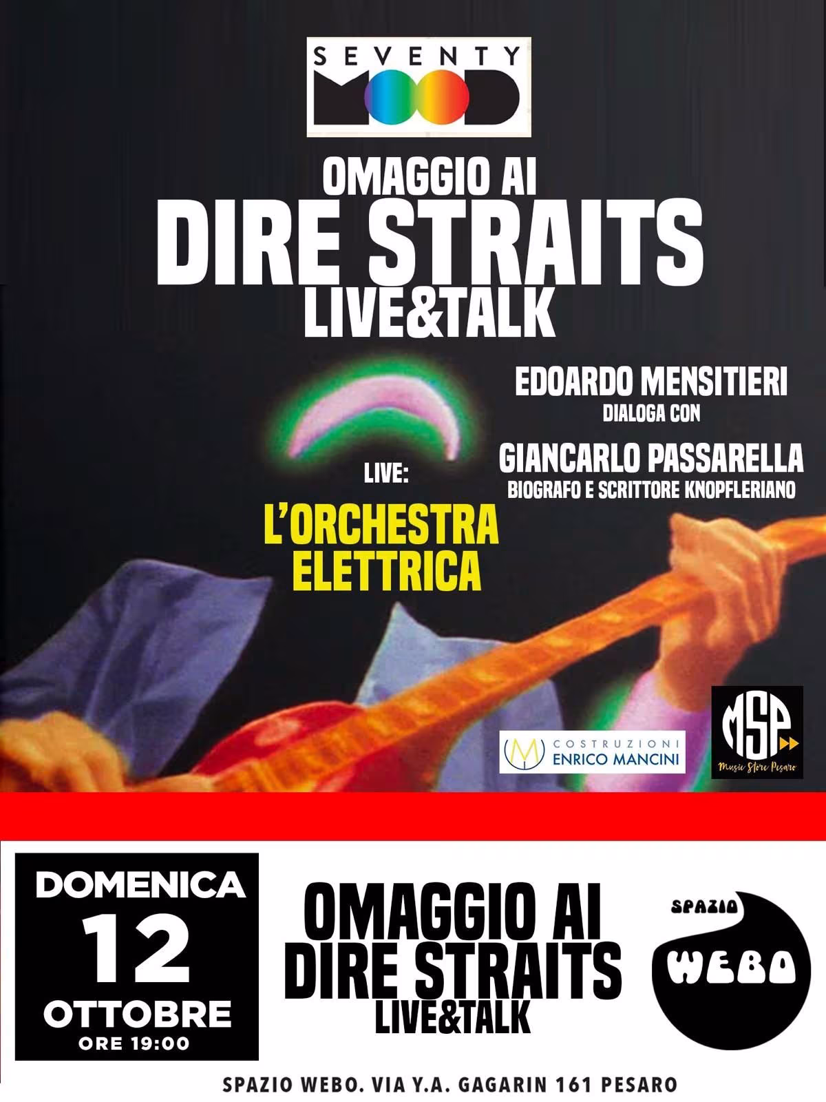 Domenica 12 ottobre 2025 evento dire straits