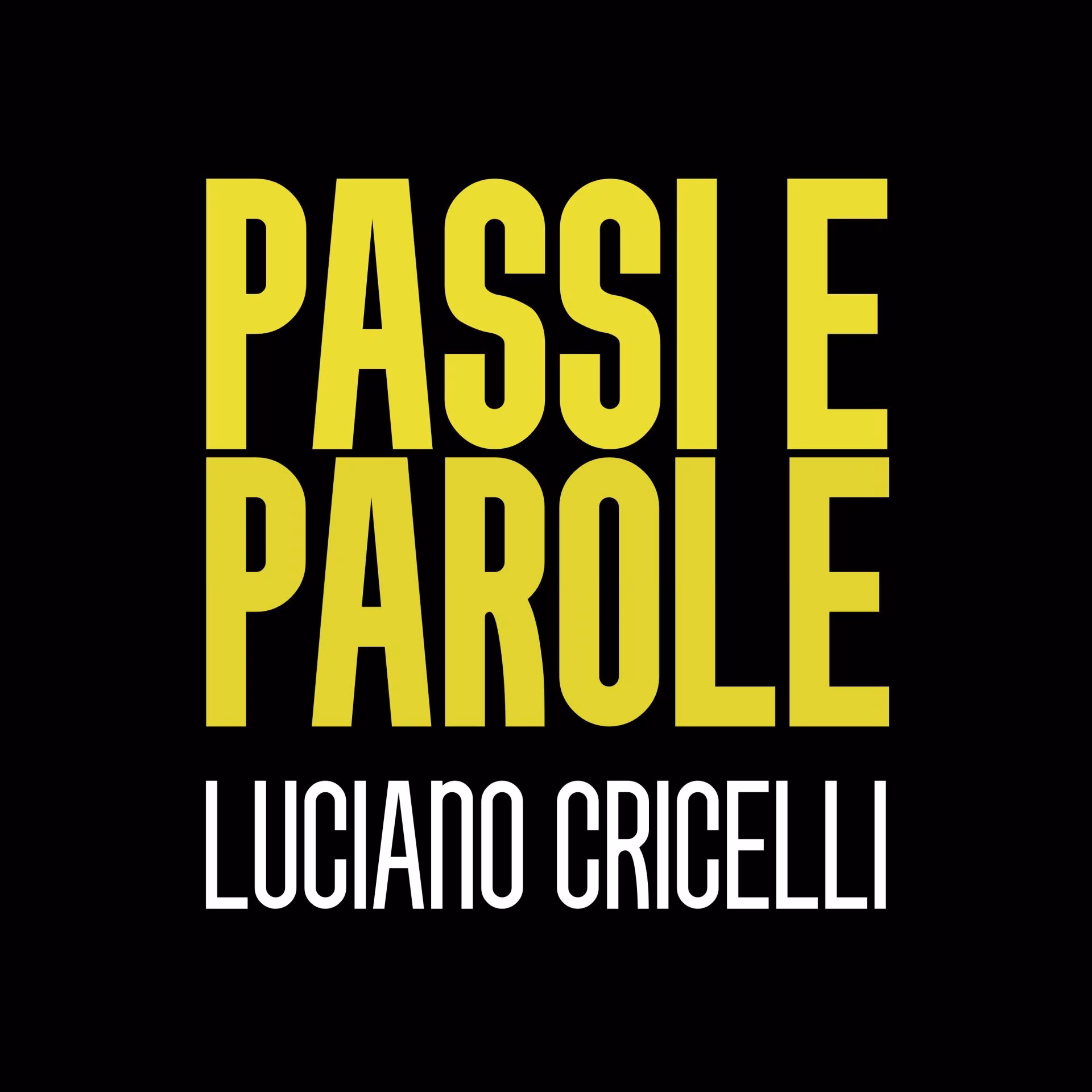 Passi e parole cover