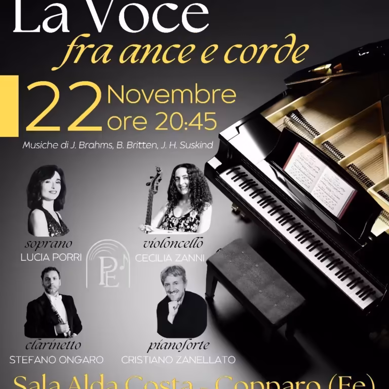 Seconda “Rassegna Giovani Musicisti” alla sala "Alda Costa" di Copparo