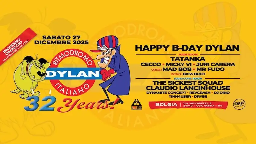27/12 Happy Birthday Dylan al Bolgia – Bergamo