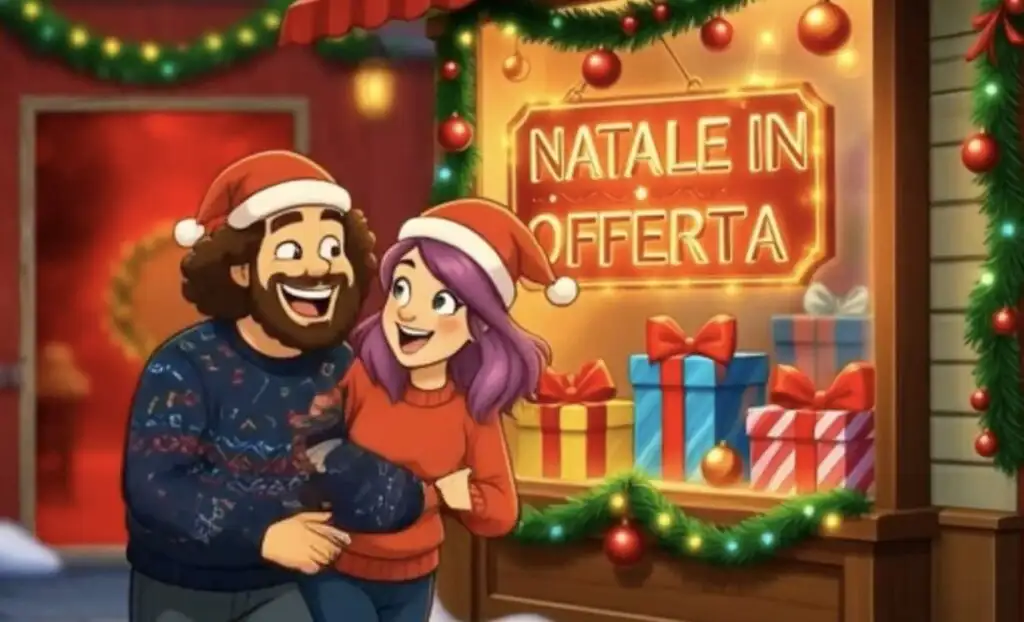Panico & MissGama cantano “Natale in Offerta” (Jaywork Music). E ci fanno pensare