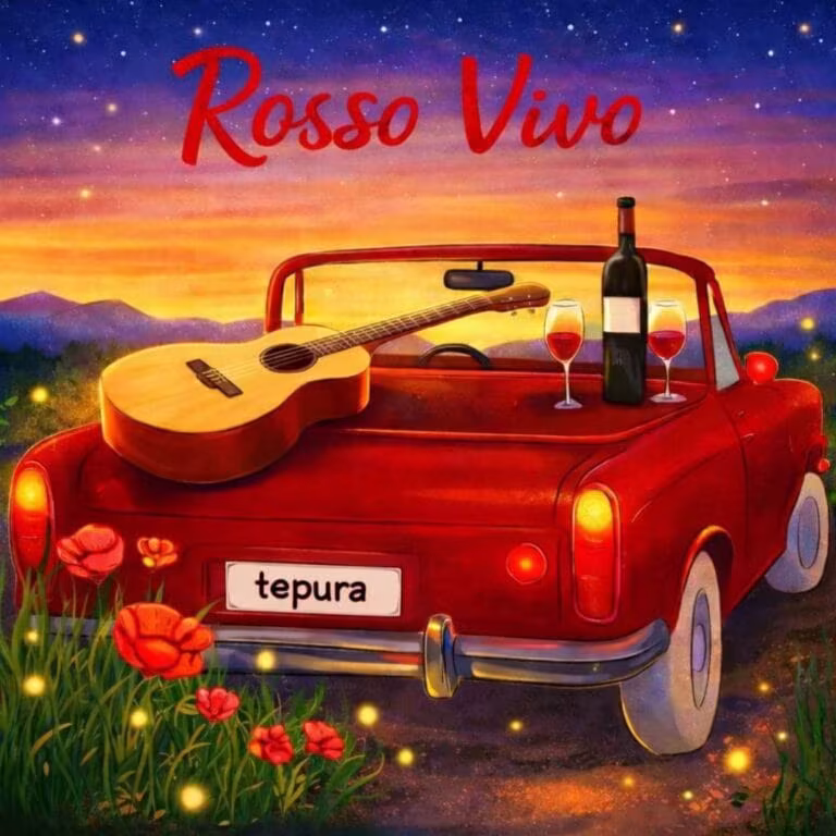 Copertina album Rosso vivo Tepura